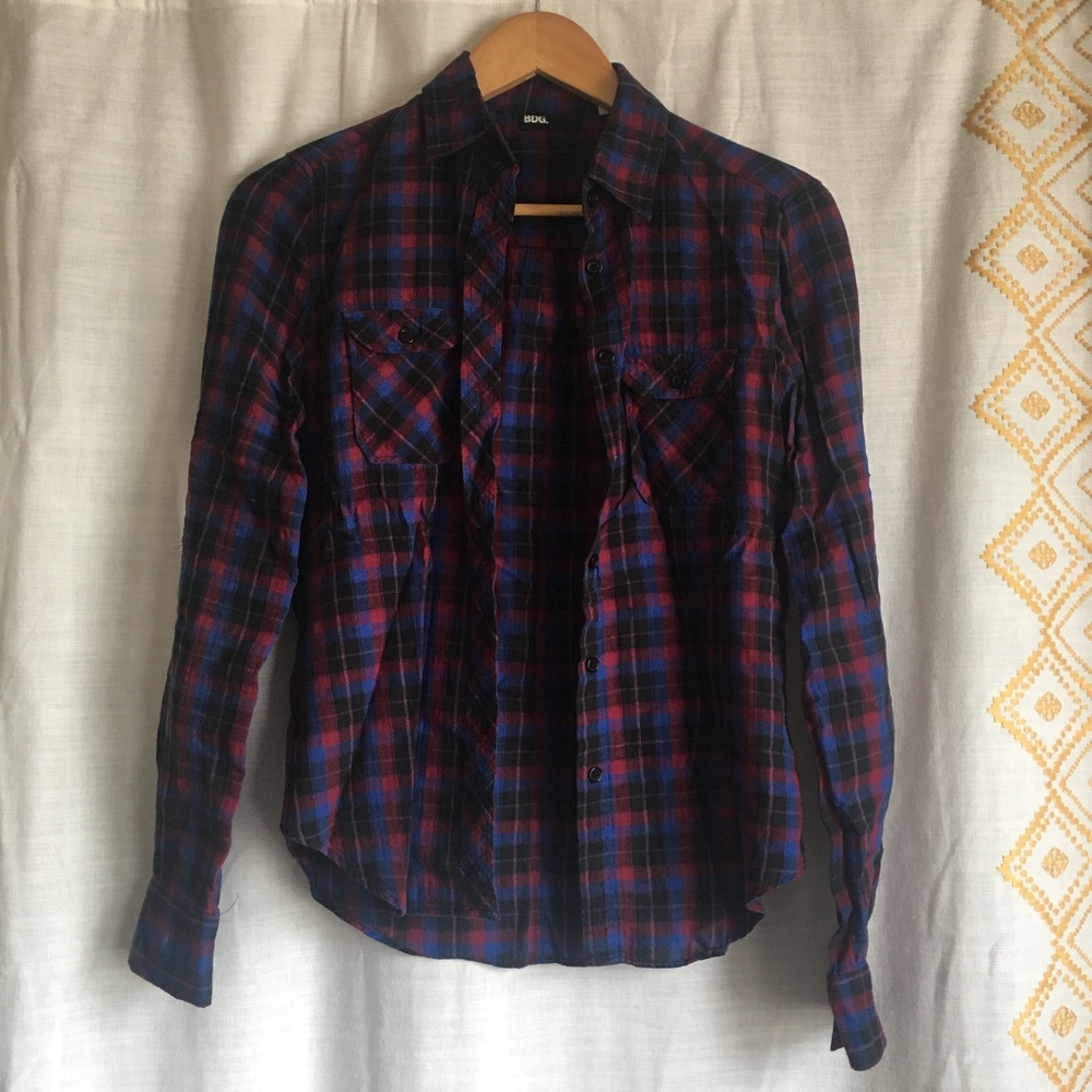 Flannel button-up
